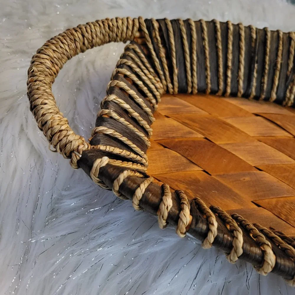 Oval Wooden Basket